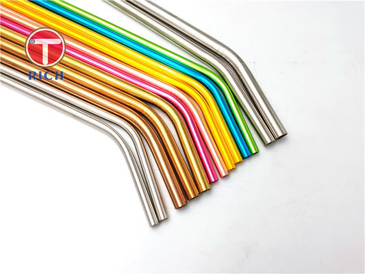 Un buen precio. metal de acero inoxidable 304 de 6m m 8m m 12m m que bebe el té de Straw Set For Coffee Milk en línea