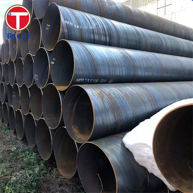 ASTM A139 Tubo de acero soldado de grado B Tubo de acero soldado de arco de fusión eléctrica para el suministro de agua