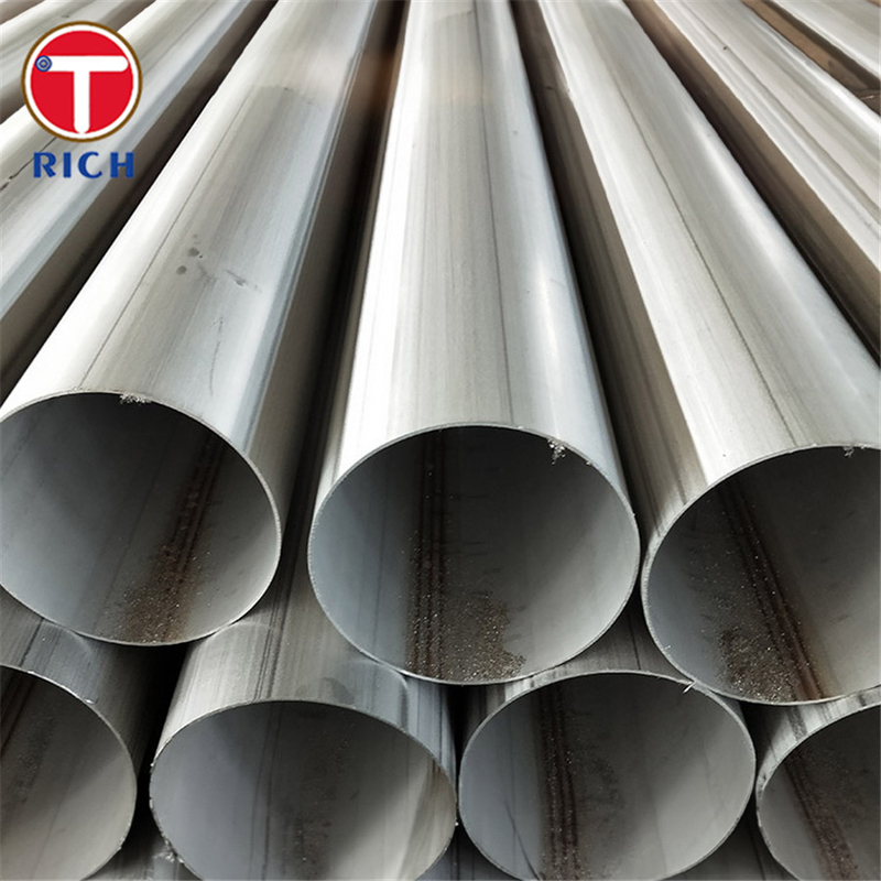 Tubo de acero inoxidable austenítico de gran diámetro soldado ASTM A409 TP201 para el servicio corrosivo o a alta temperatura