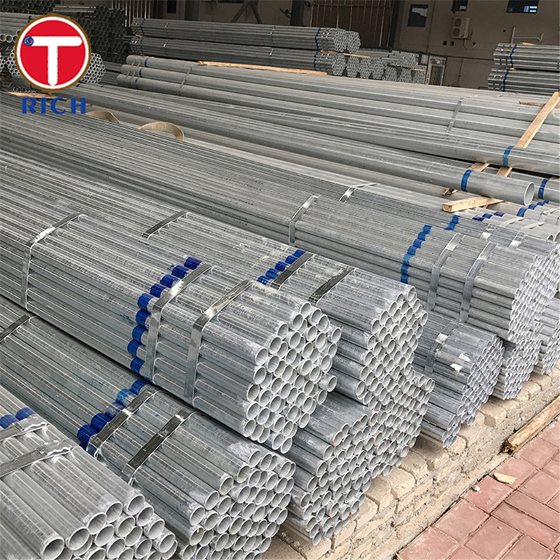 Tubo de acero soldado ASTM A795 grado A: tubo de acero soldado galvanizado recubierto de zinc negro y sumergido en caliente para protección contra incendios