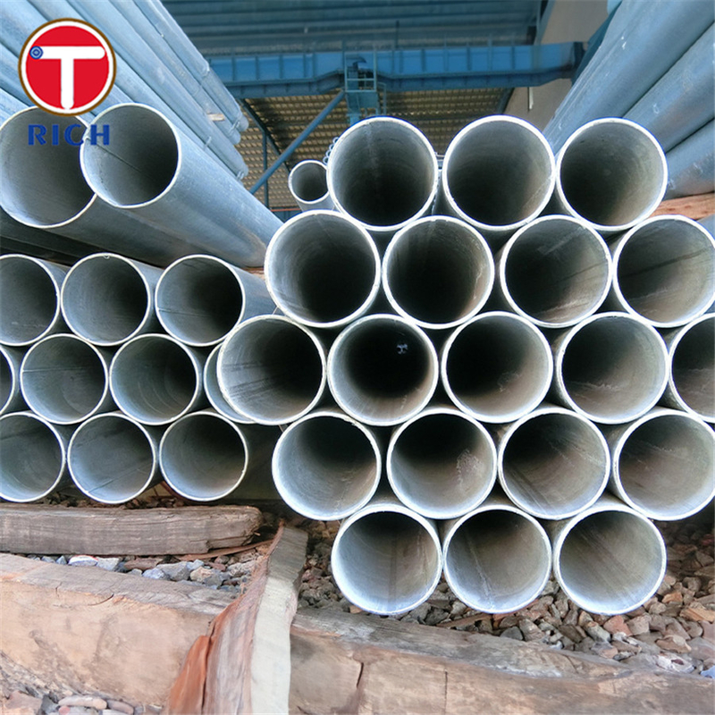 Tubo de acero soldado ASTM A795 grado A: tubo de acero soldado galvanizado recubierto de zinc negro y sumergido en caliente para protección contra incendios
