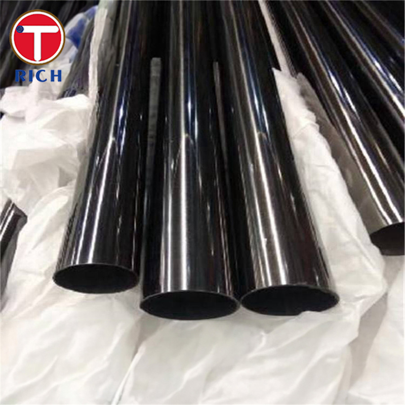 Tubo de acero sin costura de extremo plano negro para el suministro de fluidos a presión