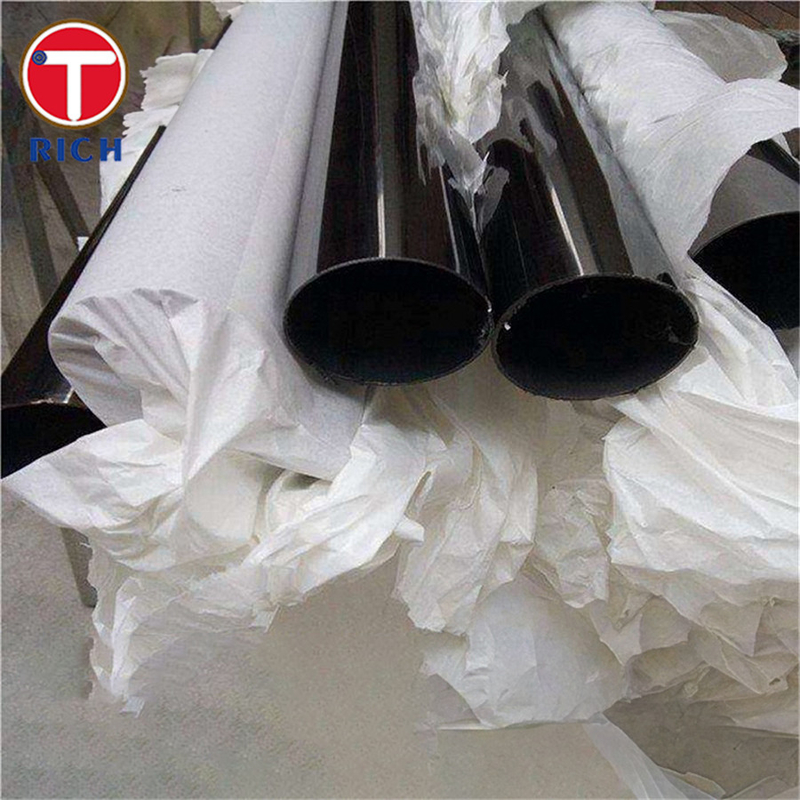 Tubo de acero sin costura de extremo plano negro para el suministro de fluidos a presión