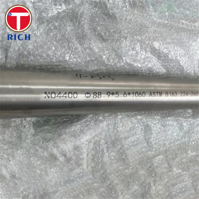 ASTM B165 Monel 400 Tubo de acero sin costura de aleación de cobre y níquel UNS N04400 Tubo de acero sin costura para automóviles