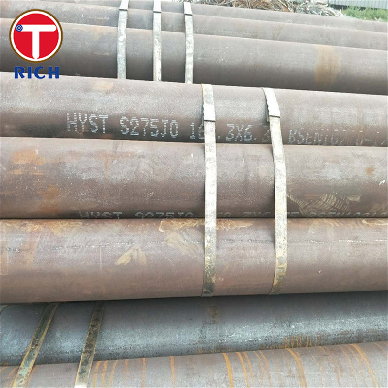 EN 10210-2 S355J0H Tubo estructural de laminado en caliente hueco de acero sin aleación para fines estructurales