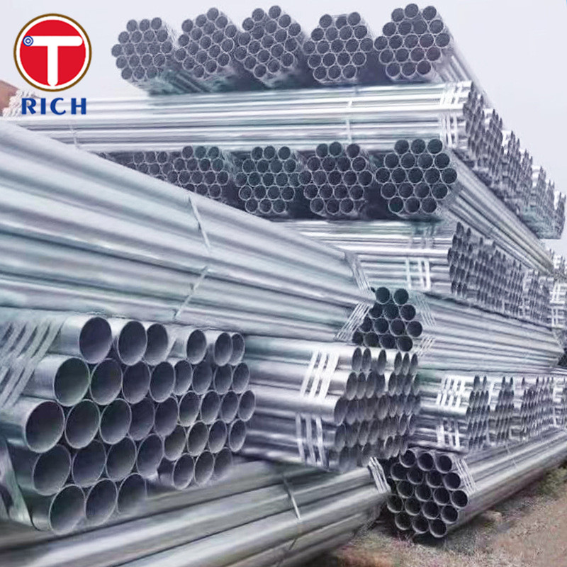 Tubo de acero soldado de grado 1 ASTM A810 Tubo de acero galvanizado revestido con zinc para uso general