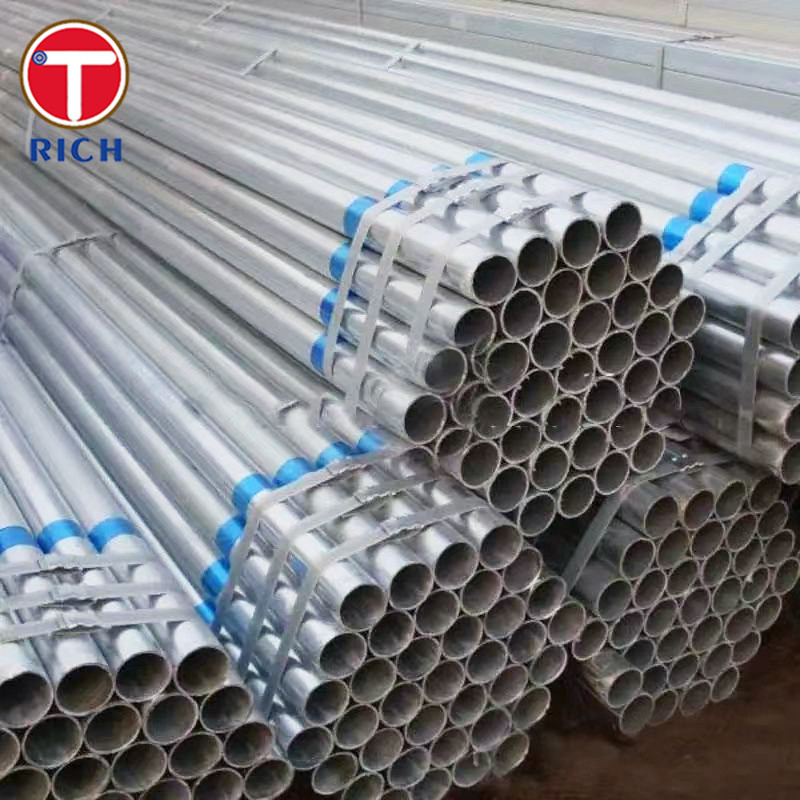 Tubo de acero soldado de grado 1 ASTM A810 Tubo de acero galvanizado revestido con zinc para uso general