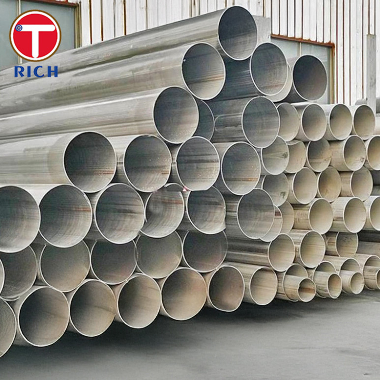 JIS G3468 304 Tubos de acero inoxidable de gran diámetro Tubos de acero inoxidable soldados para baja temperatura