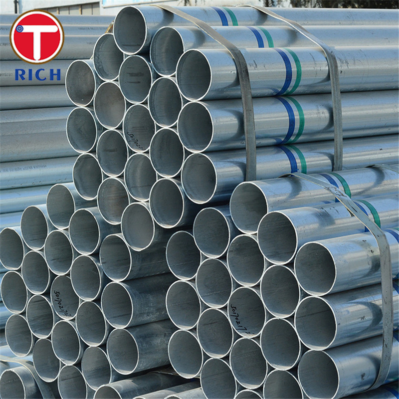 EN 1123-1 S235JR Tubo galvanizado por sumersión en caliente Tubo de acero soldado para tuberías de alcantarillado