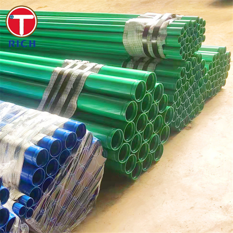 ASTM A978 Tubo de acero recubierto de plástico Precubierto de polietileno revestido de costillas compuestas Soldado de acero