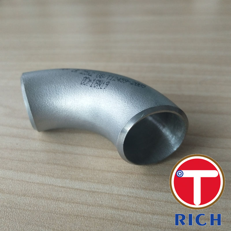 90 grados LR codean el tubo que trabaja a máquina el acero inoxidable inconsútil de ASME B16.9 316L 304L