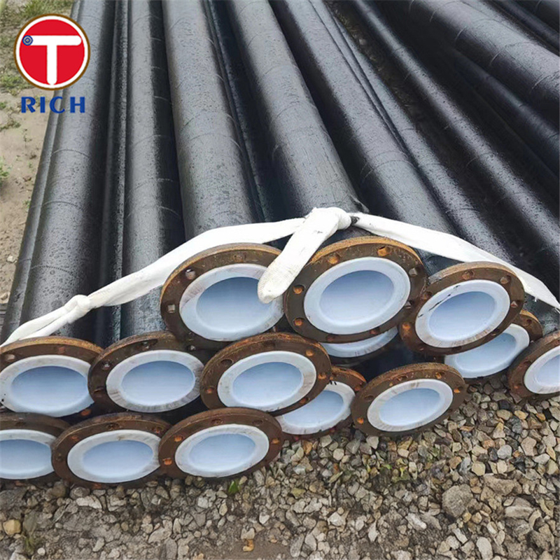 JIS G3469 P1H Tubo de acero anticorrosión Tubo de acero recubierto de polietileno para transporte de fluidos