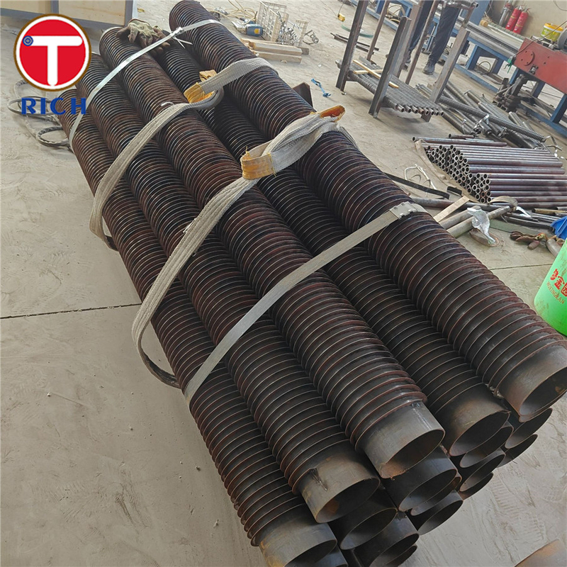 Tubo con aletas de acero inoxidable sin costura de grado 1 ASTM A498 para intercambiadores de calor de carbono