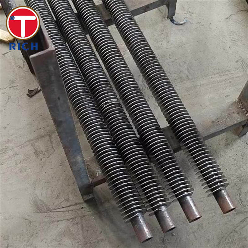Tubo con aletas de acero inoxidable sin costura de grado 1 ASTM A498 para intercambiadores de calor de carbono