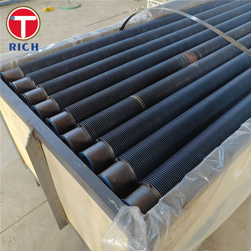Tubo con aletas de acero inoxidable sin costura de grado 1 ASTM A498 para intercambiadores de calor de carbono