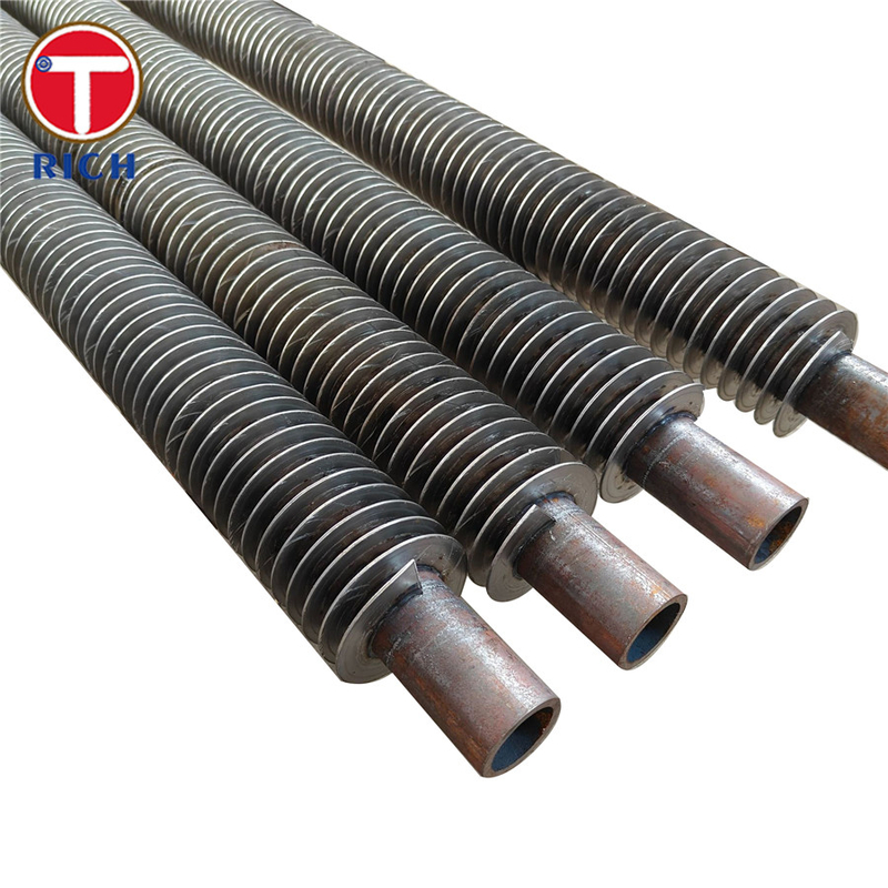 Tubo con aletas de acero inoxidable sin costura de grado 1 ASTM A498 para intercambiadores de calor de carbono