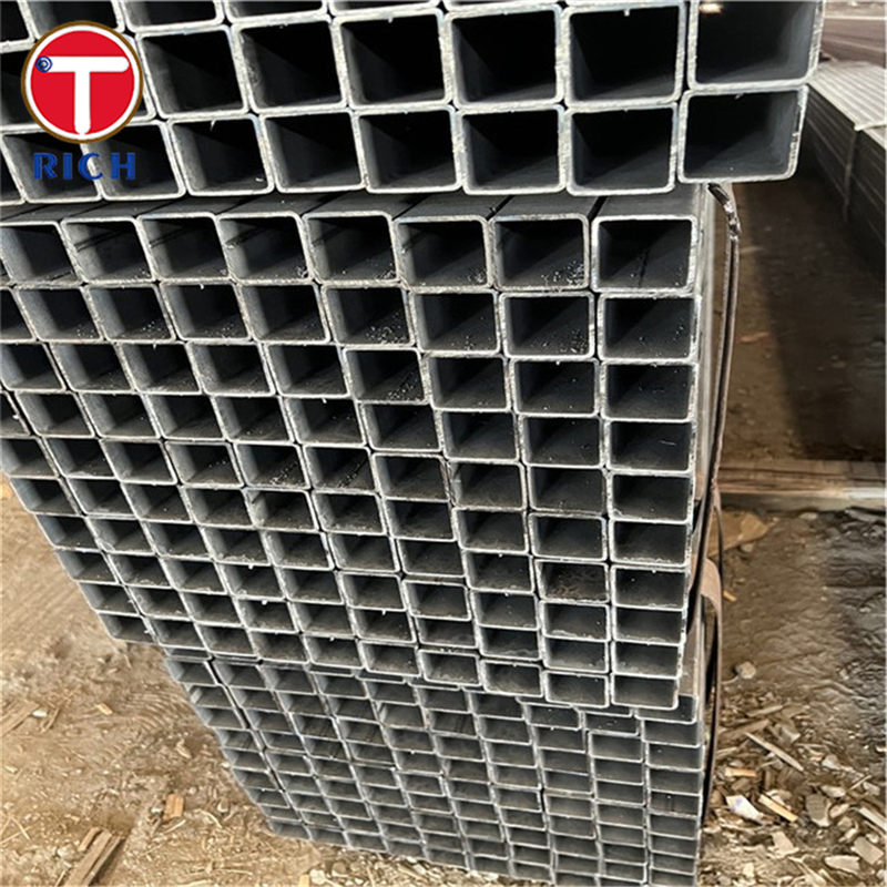 Tubo de acero cuadrado galvanizado S235JR, tubo de acero soldado conformado en frío para estructuras