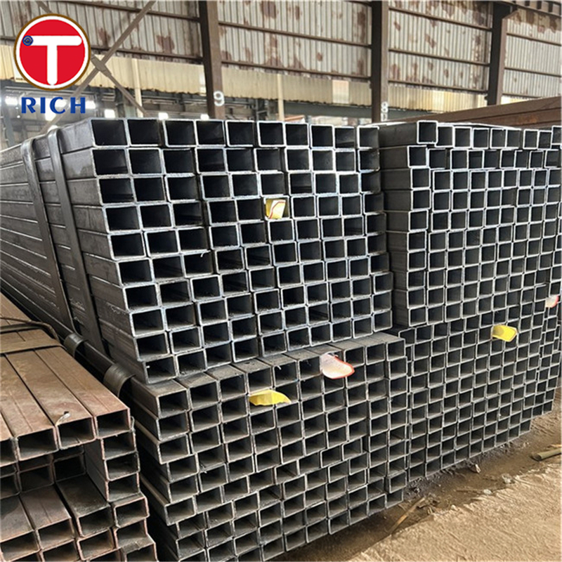 Tubo de acero cuadrado galvanizado S235JR, tubo de acero soldado conformado en frío para estructuras