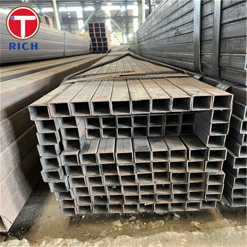 Tubo de acero cuadrado galvanizado S235JR, tubo de acero soldado conformado en frío para estructuras