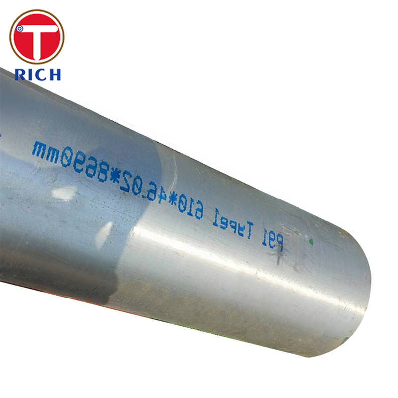 P91 Tubo cromado molí Tubo sin costuras de aleación de acero tirado en frío para servicio a altas temperaturas