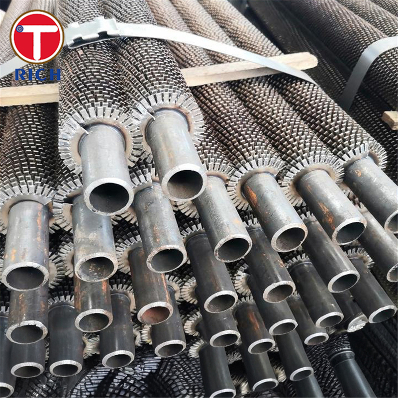 Tubo con aletas en espiral para intercambiadores de calor industriales con alta eficiencia de transferencia de calor y fuerte unión de aletas