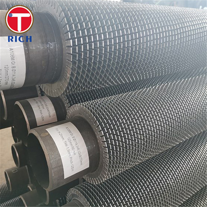 Tubo con aletas en espiral para intercambiadores de calor industriales con alta eficiencia de transferencia de calor y fuerte unión de aletas