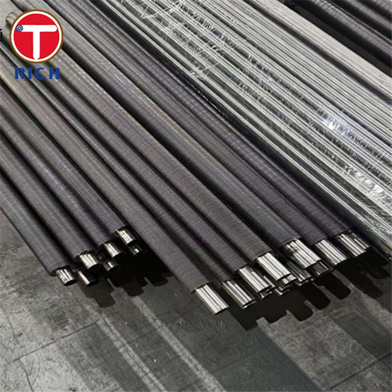 Tubos de aleación de acero en espiral sin costura para intercambiadores de calor de aire de alta eficiencia