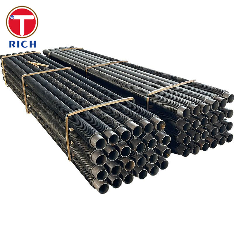 Tubo de aleta de tipo L de aluminio con rodadura de tensión en pie L para intercambiadores de calor resistentes a la corrosión