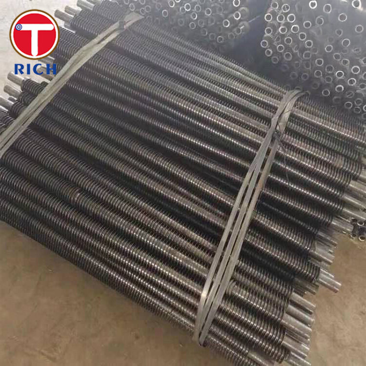 Tubo de aleta de tipo L de aluminio con rodadura de tensión en pie L para intercambiadores de calor resistentes a la corrosión