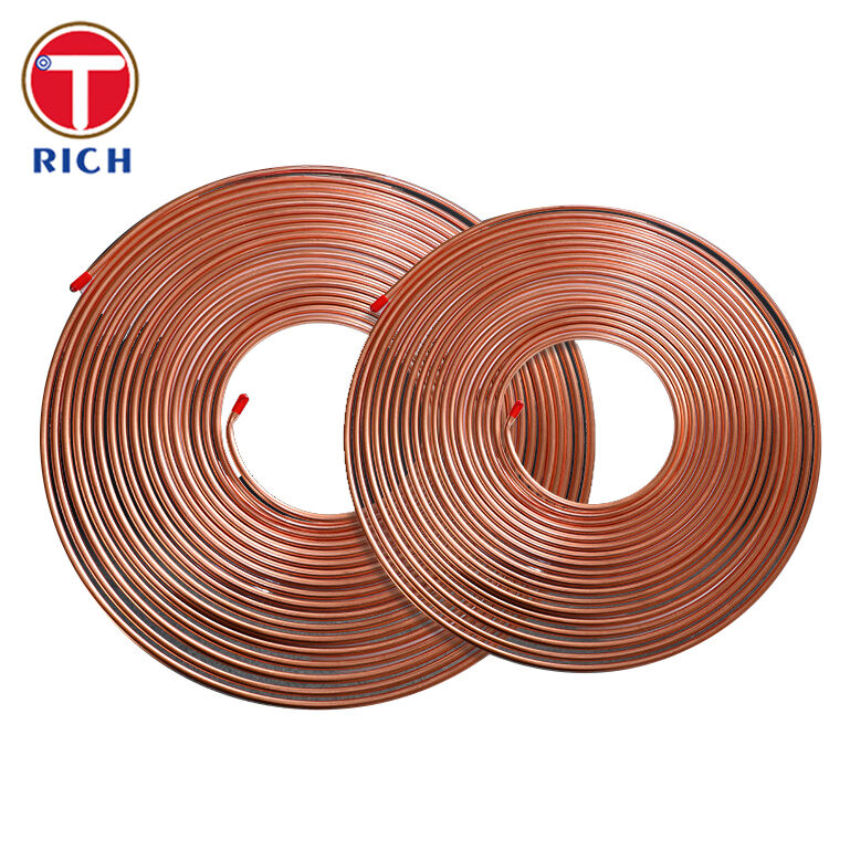 Tubos de acero con doble pared de baja concentración de carbono, de cobre recubierto para uso automotriz