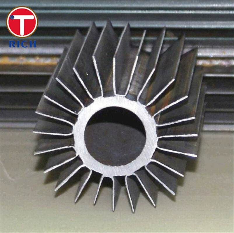 Tubos aleteados longitudinales soldados resistentes a la corrosión con alta tolerancia a la temperatura para una transferencia de calor mejorada en intercambiadores de calor de aceite