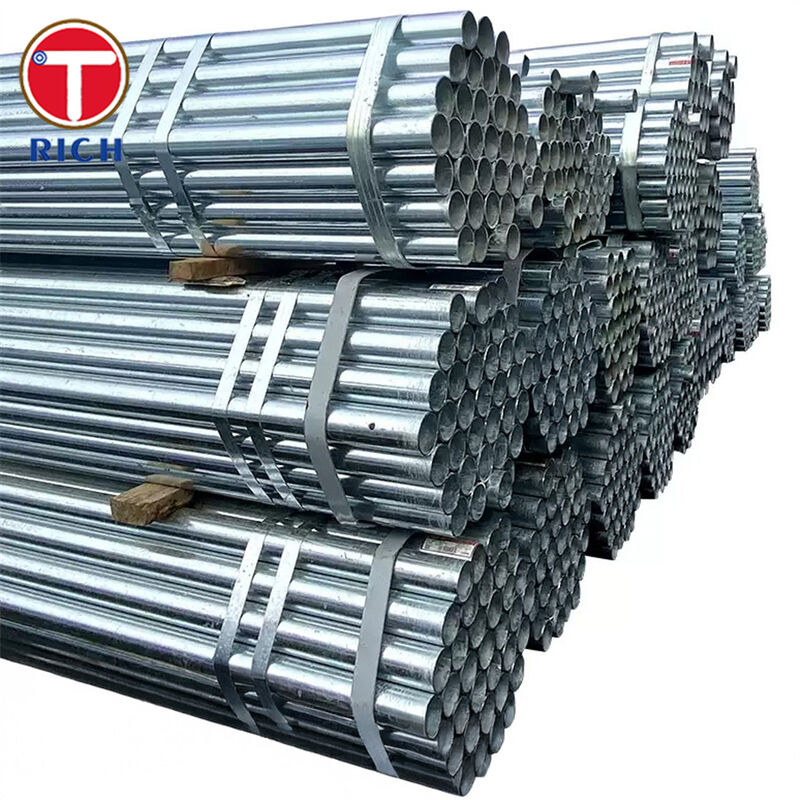 Tubería de acero ERW para tuberías ordinarias con superficie galvanizada y DE 30-325 mm