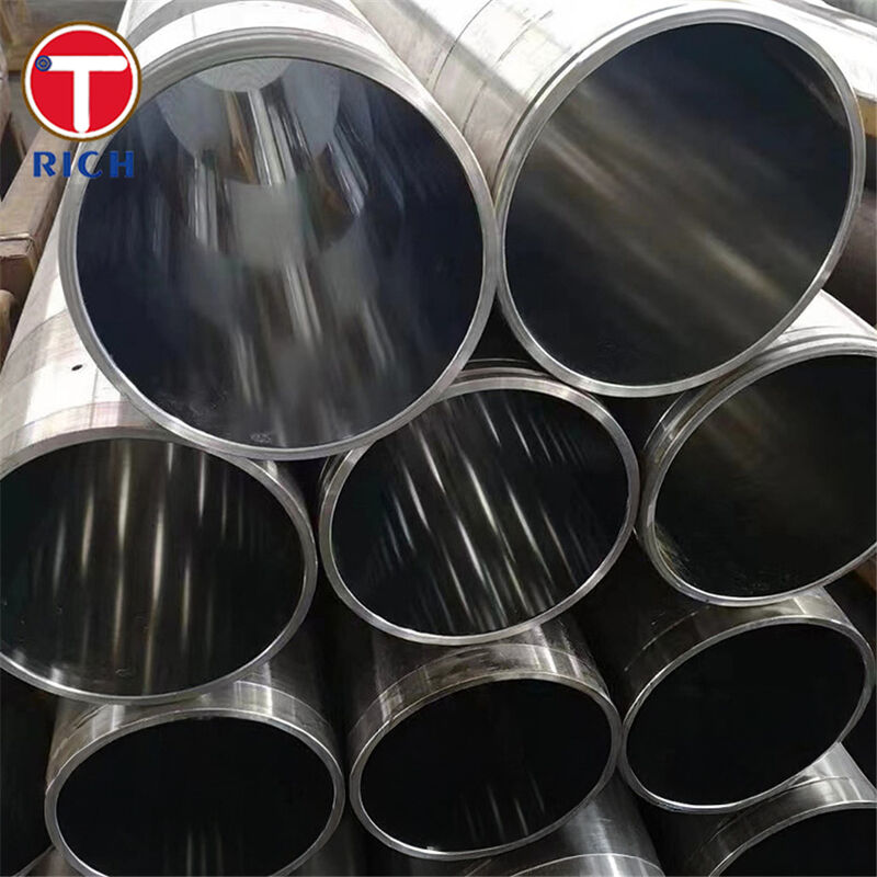 Tubos de cilindro hidráulico afilados de precisión de tubo sin costura tirado en frío con tolerancia ISO H8/H9 ID y Ra max 0,40 μm para aplicaciones automotrices