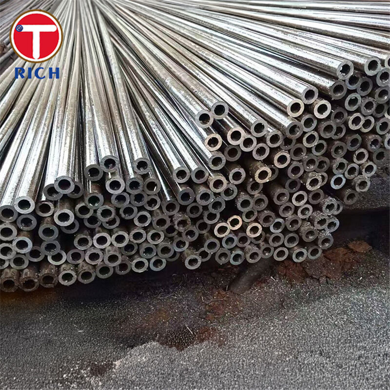 Tubo de acero al carbono E235N de precisión hidráulico sin costura trefilado en frío para automoción con rugosidad superficial Ra ≤ 4 μm