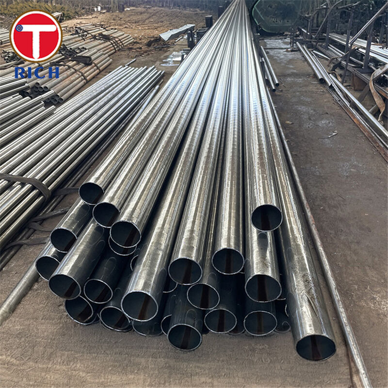 Tubo de acero al carbono E235N de precisión hidráulico sin costura trefilado en frío para automoción con rugosidad superficial Ra ≤ 4 μm