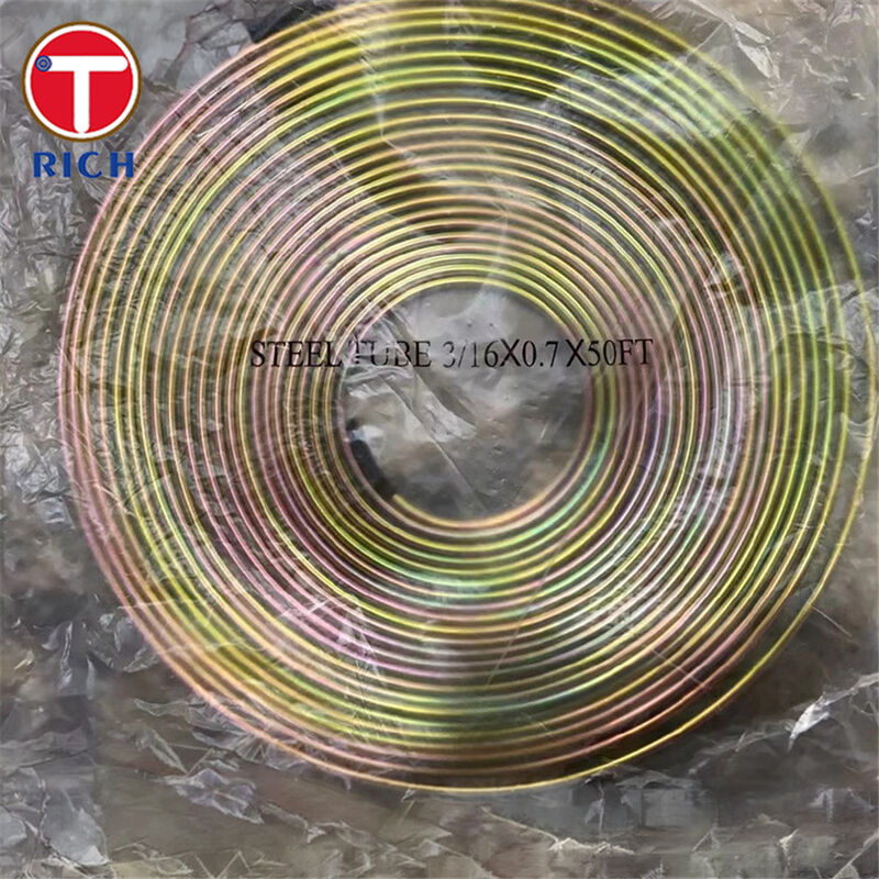 Tubo Bundy recubierto de cobre SAE J527 con diámetro exterior de 4.76-12.7 mm para aplicaciones de líneas de freno