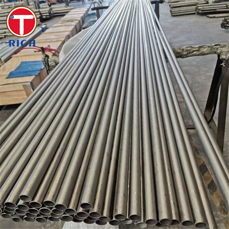 Tubo de intercambiador de calor de titanio laminado en frío ASTM B862 Grado 2 - Sin costura resistente a la corrosión UNS R50400