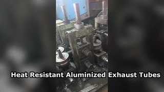 Tubos de escape soldados con autógena de acero aluminizado de alto calor para automoción