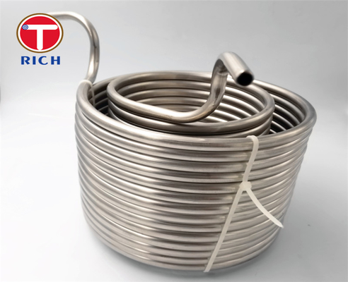 Un buen precio. 40L bobina de acero inoxidable de 9,52 x 0,6 milímetros 304 para el serpentín de enfriamiento del refrigerador del mosto de la cerveza en línea