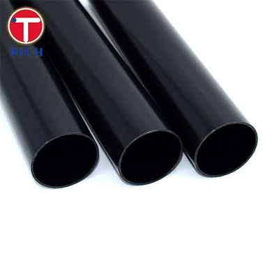 Un buen precio. Tubo de acero sin costura de extremo plano negro para el suministro de fluidos a presión en línea
