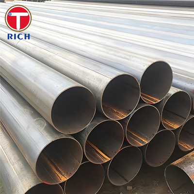 Un buen precio. ASTM A252 Gr 2 Tubo de acero soldado de gran diámetro de costura recta Tubo de acero soldado para estructura en línea