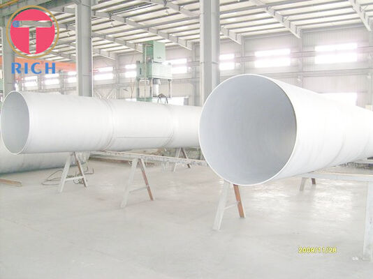 Un buen precio. Tubo soldado con autógena de acero inoxidable grande de la pulgada 60m m del diámetro 36 en línea