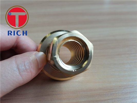 Un buen precio. Piezas de torneado del torno de bronce de cobre de cobre amarillo del CNC C1100 que roscan M12 M10 en línea