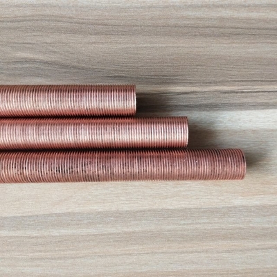 Un buen precio. Tubo de cobre aletado para el refrigerador del cambiador y de aire de calor en línea