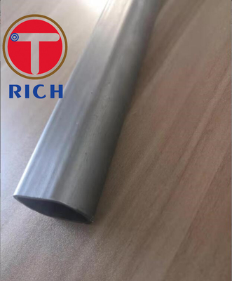 Un buen precio. Tubería de acero oval plana inconsútil EN10305 - 5 CK45 E235 de la precisión del alto brillo en línea